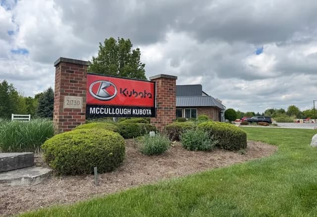 McCullough Kubota sign outside of our new Frankfort location